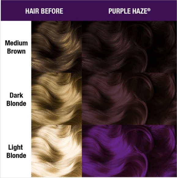 Manic PanicPurple Haze Semi Permanent Cream Hair Color Bundle of 4, New - Picture 2 of 8